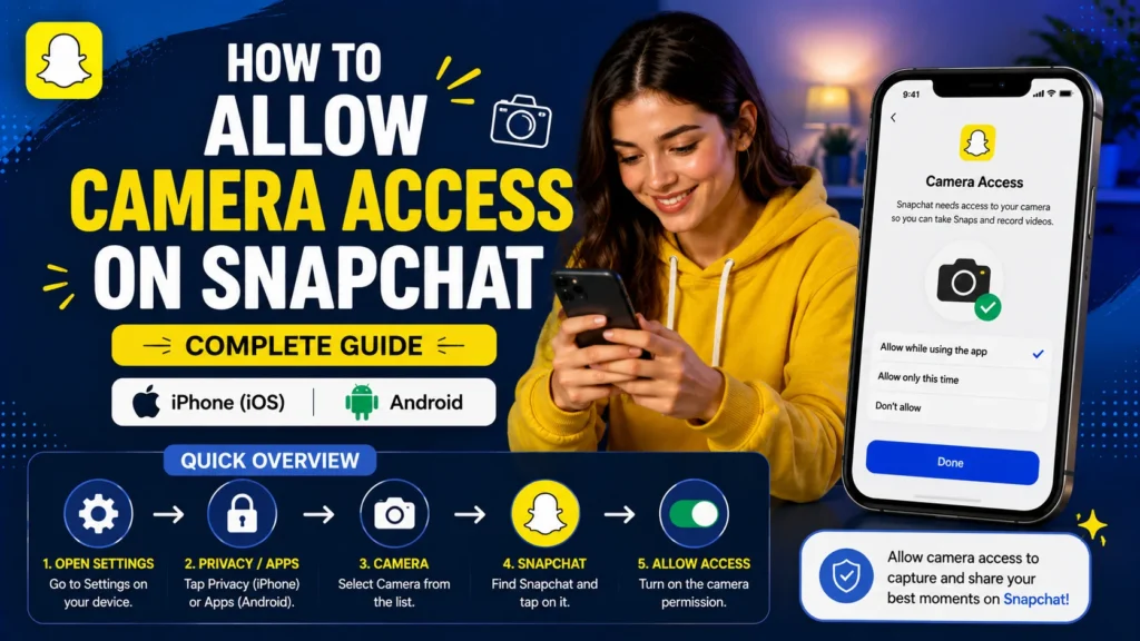How to Allow Camera Access on Snapchat |Complete Guide for iPhone & Android