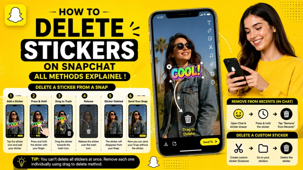 How to Delete Stickers on Snapchat (All Methods Explained)