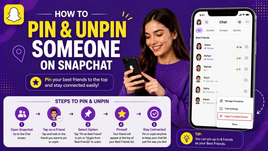 How to Pin and Unpin Someone on Snapchat