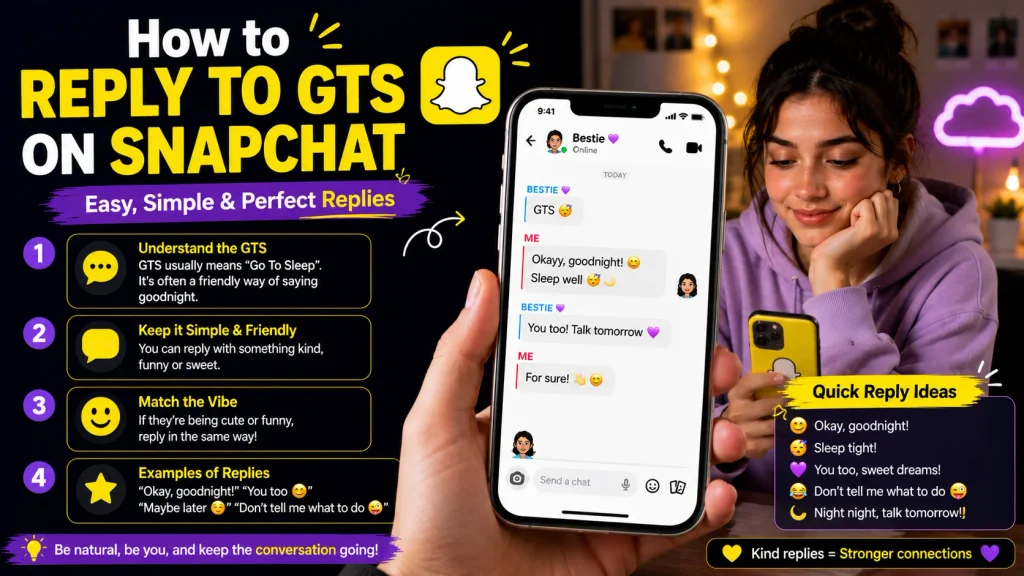 How to Reply to GTS on Snapchat