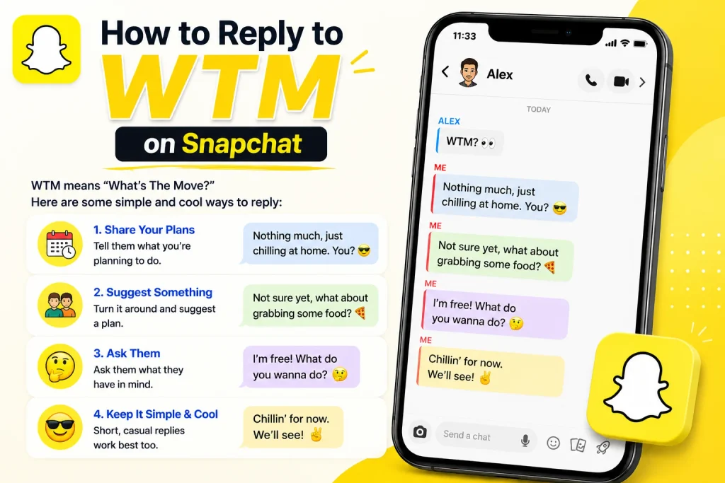 How to Reply to WTM on Snapchat