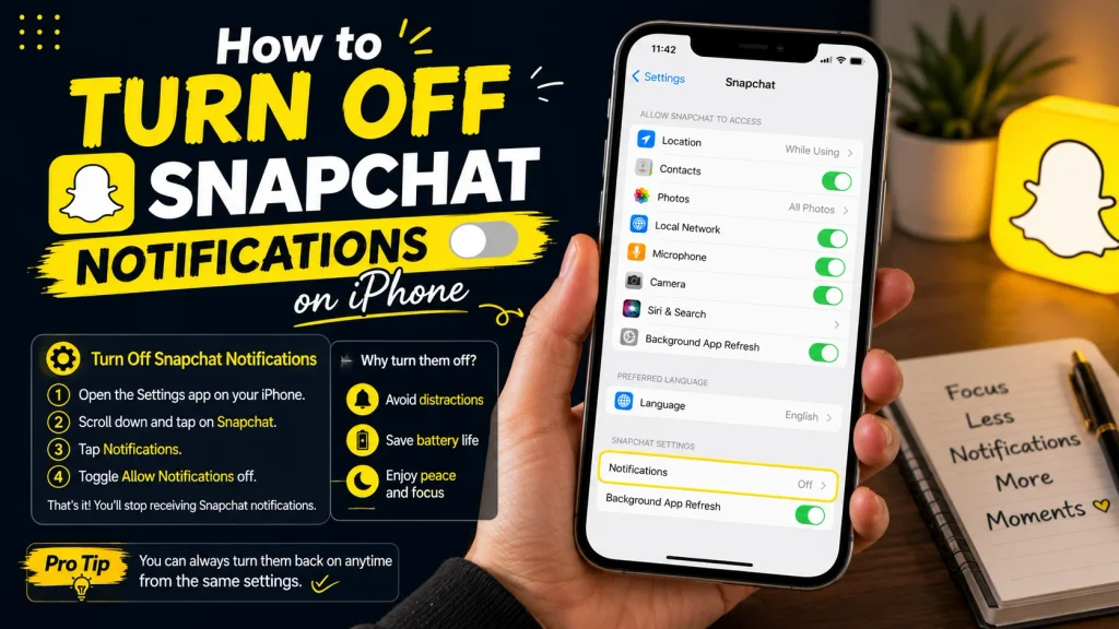 How to Turn Off Snapchat Notifications on iPhone
