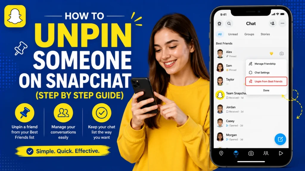 How to Unpin Someone on Snapchat (Step by Step Guide)