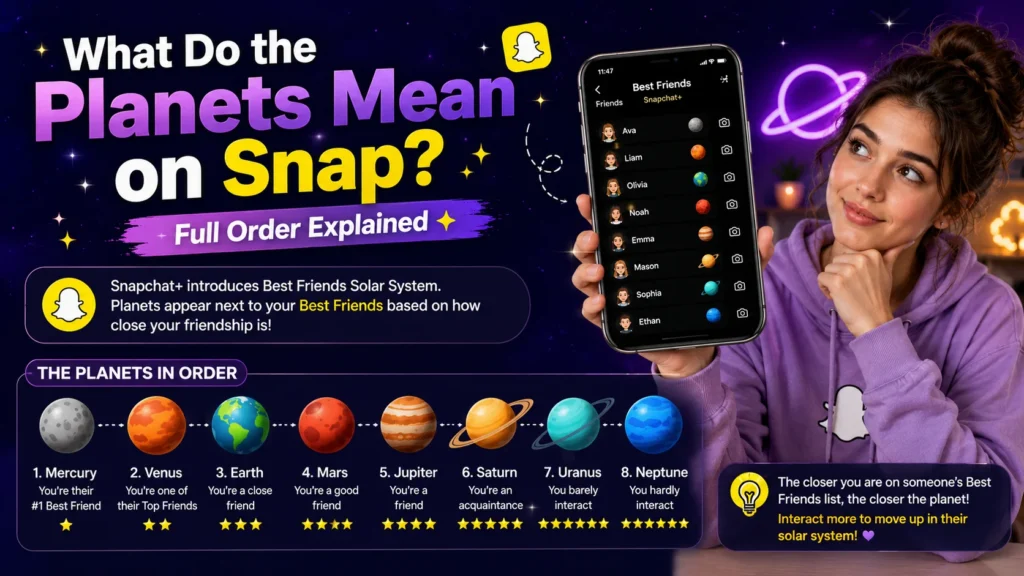 What Do the Planets Mean on Snap? Full Order Explained