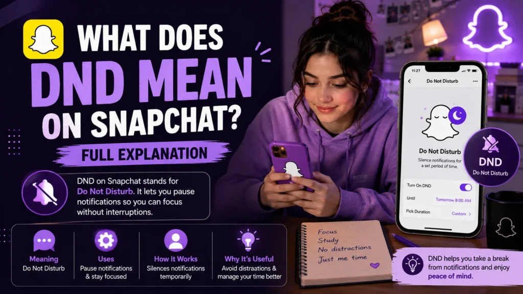 What Does DND Mean on Snapchat? Full Explanation