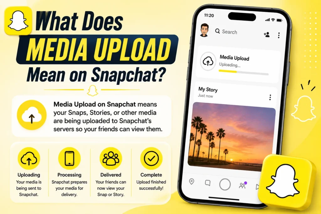 What Does Media Upload Mean on Snapchat?