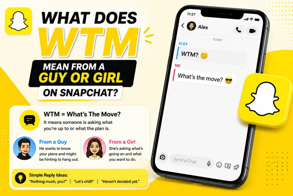 What Does WTM Mean From a Guy or Girl on Snapchat?