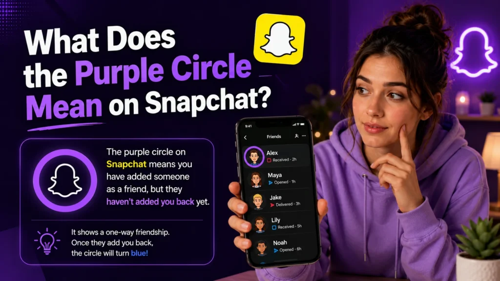 What Does the Purple Circle Mean on Snapchat?
